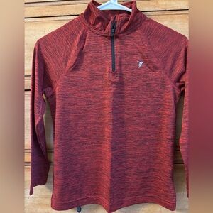 Old Navy Active Kids Red Heathered Top, Size Medium (8)